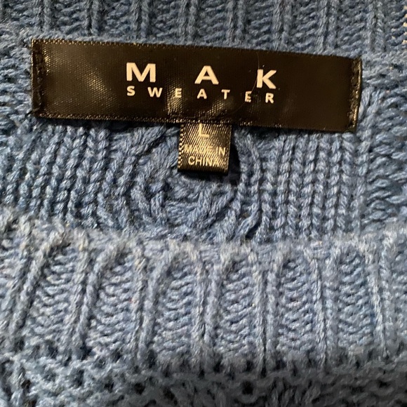 Blue chunky knit sweater dress - Picture 3 of 3